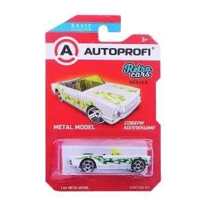 Машинка коллекционная 1:64, Серия RETRO CARS, B/RET-008, белый