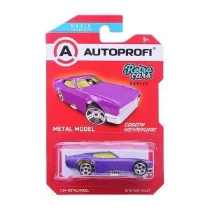 Машинка коллекционная 1:64, Серия RETRO CARS, B/RET-009, фиолетовый