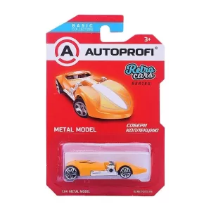Машинка коллекционная 1:64, Серия RETRO CARS, B/RET-015, жёлтый