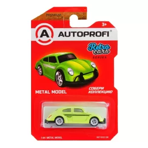 Машинка коллекционная 1:64, Серия RETRO CARS (VW Beetle), RET-002, зелёный