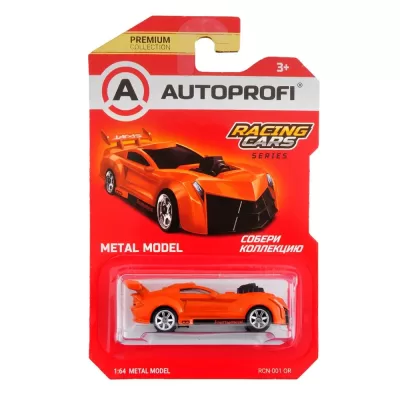 Машинка коллекционная 1:64, Серия Racing Cars, RCN-001, оранжевый
