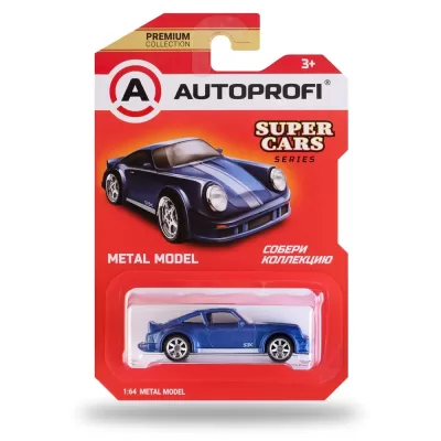 Машинка коллекционная 1:64, Серия SUPER CARS, SUP-911, синий