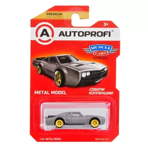 Машинка коллекционная 1:64, Серия MUSCLE CARS, MUS-001, серый