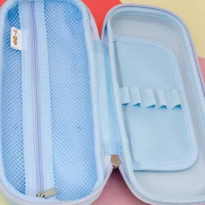 Пенал в виде рюкзачка с ручкой Сinnamoroll голубой силиконовый