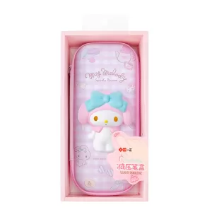 Пенал школьный со сквишем Зайка My Melody розовый