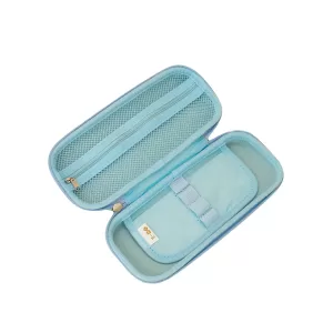 Пенал школьный со сквишем Космонавт на ракете голубой