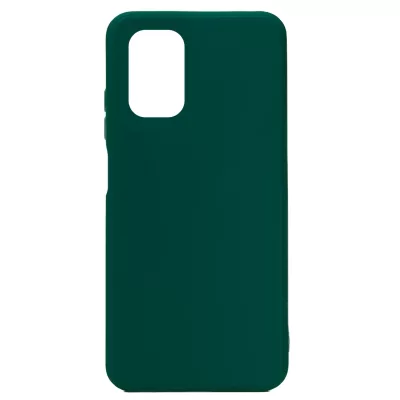 Чехол Note 10 5G Silicone Case Logo (Темно-Зеленый(22))