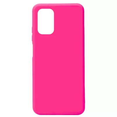 Чехол Note 10 5G Silicone Case Logo (Ярко-Розовый(21))