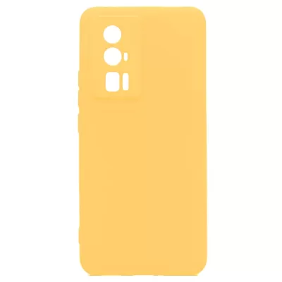 Чехол Poco F5 Pro Silicone Case Logo (Желтый(20))