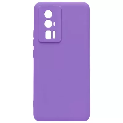 Чехол Poco F5 Pro Silicone Case Logo (Лиловый(13))