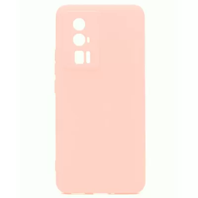 Чехол Poco F5 Pro Silicone Case Logo (Пудра(18))