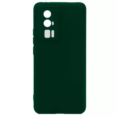Чехол Poco F5 Pro Silicone Case Logo (Темно-Зеленый(22))