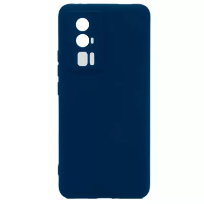 Чехол Poco F5 Pro Silicone Case Logo (Темно-синий(8))