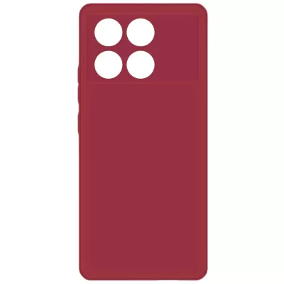 Чехол Poco F6 Pro Silicone Case Logo (Винный(14))