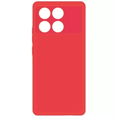 Чехол Poco F6 Pro Silicone Case Logo (Красный(1))