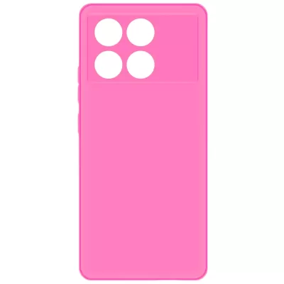 Чехол Poco F6 Pro Silicone Case Logo (Ярко-Розовый(21))