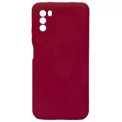 Чехол Poco M3 Silicone Case Logo (Винный(14))