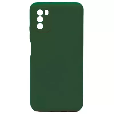 Чехол Poco M3 Silicone Case Logo (Темно-Зеленый(22))