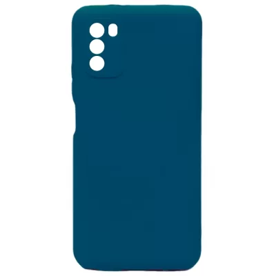 Чехол Poco M3 Silicone Case Logo (Темно-Синий(8))