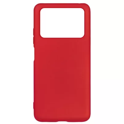 Чехол Poco M4 Pro 4G Silicone Case Logo (Красный(1))