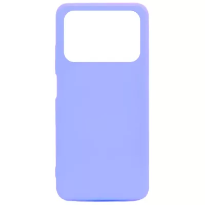 Чехол Poco M4 Pro 4G Silicone Case Logo (Лиловый(13))