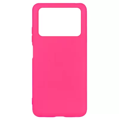 Чехол Poco M4 Pro 4G Silicone Case Logo (Ярко-Розовый(21))