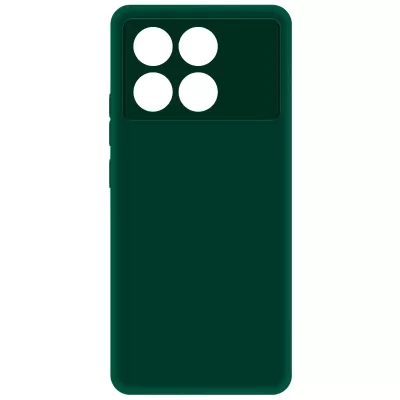 Чехол Poco X6 Pro 5G Silicone Case Logo (Темно-Зеленый(22))