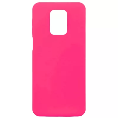 Чехол Redmi Note 9 Pro/9S Silicone Case Logo (Ярко-Розовый(21))