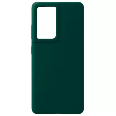Чехол Sams S21 Ultra Silicone Case Logo (Темно-Зеленый(22))