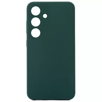 Чехол Sams S24 FE Silicone Case Logo (Темно-Зеленый(22))