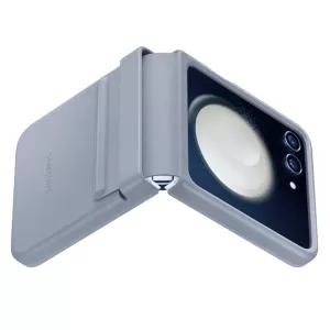 Чехол Sams Z Flip5 Flap Leather Cover (Icy Blue)