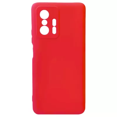Чехол Xiaomi 11T/11T Pro Silicone Case Logo (Красный(1))