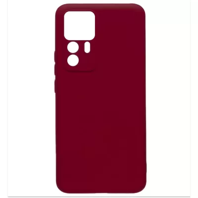 Чехол Xiaomi 12T/12T Pro Silicone Case Logo (Винный(14))