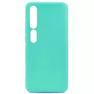 Чехол Xiaomi Mi 10 Silicone Case Logo (Бирюзовый(2))