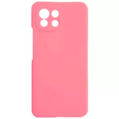 Чехол Xiaomi Mi 11 Lite Silicone Case Logo (Розовый(17))