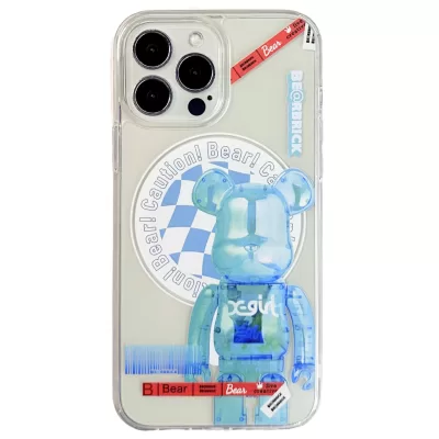 Чехол iP 13 Pro Max DFANS Design MagSafe Be@rbrick (Clear)