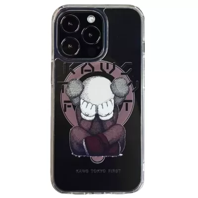 Чехол iP 13 Pro DFANS Design MagSafe Kaws Tokyo First (Clear)