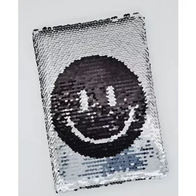 Блокнот с пайетками «Smile», silver, 21х14,5 см
