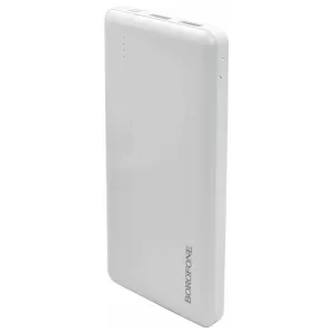 Внешний АКБ Borofone 10000mAh BJ24А, 2USB, 1Type-C, Белый