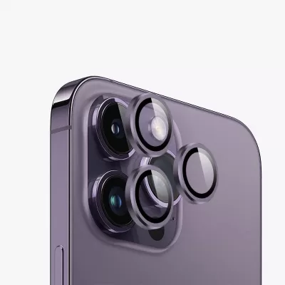 Защитное стекло KEEPHONE 3D SPIRAL CAMERA LENS IP 14 Pro/14 Pro Max SPL010 Purple