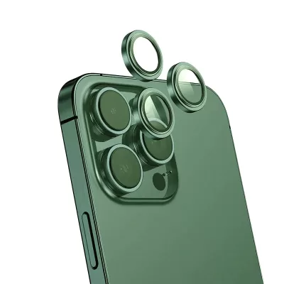Защитное стекло KEEPHONE CAPITAL CAMERA LENS IP 16/16Plus SPL002 Green