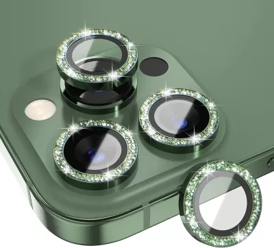 Защитное стекло KEEPHONE MARIA CAMERA LENS IP 16/16Plus SPL009 Green