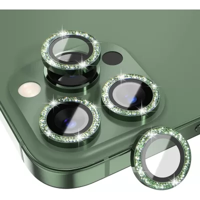 Защитное стекло KEEPHONE MARIA CAMERA LENS IP 16/16Plus SPL009 Green