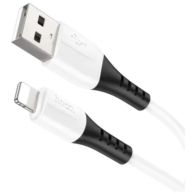 Кабель USB/Lightning Hoco X82 (1м), силикон, белый