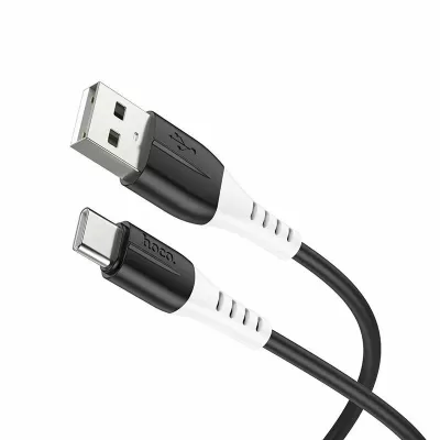 Кабель USB/Lightning Hoco X82 (1м), силикон, черный