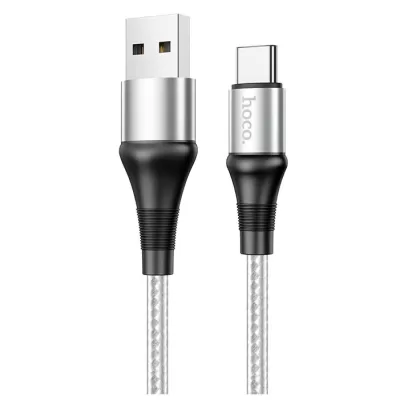 Кабель USB/Type-C Hoco X50 (1м), нейлон, серый