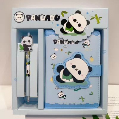 Канцелярский набор "Панда" №22102, голубой