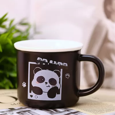 Кружка «Cute panda», black (320 ml)