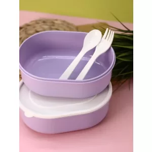 Ланчбокс "Cute bunny", purple, 2000 ml