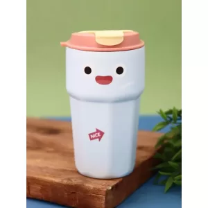 Термокружка «Funny face», yellow (450 мл)